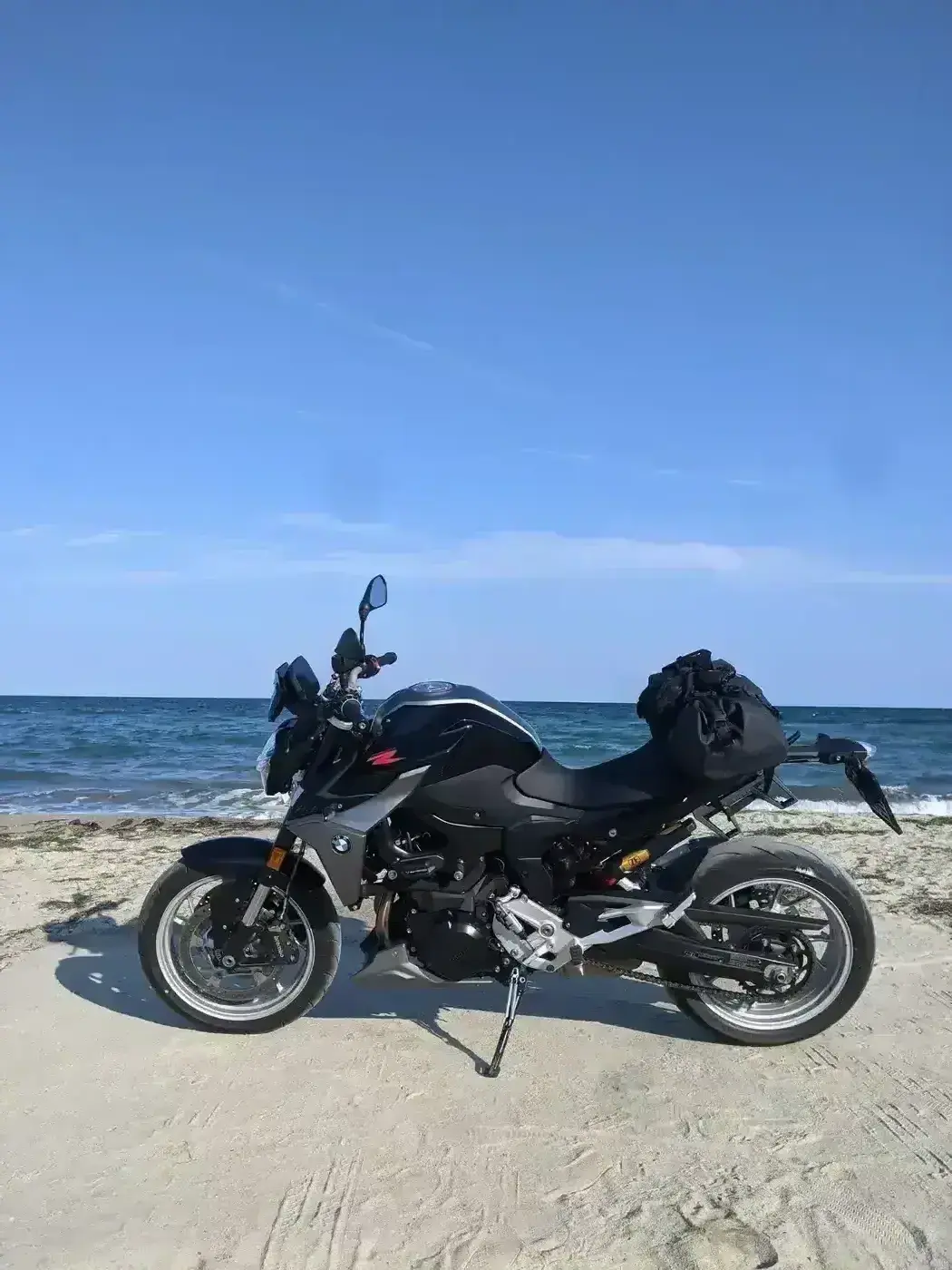 Motorcycle on Aegean sea moto trip